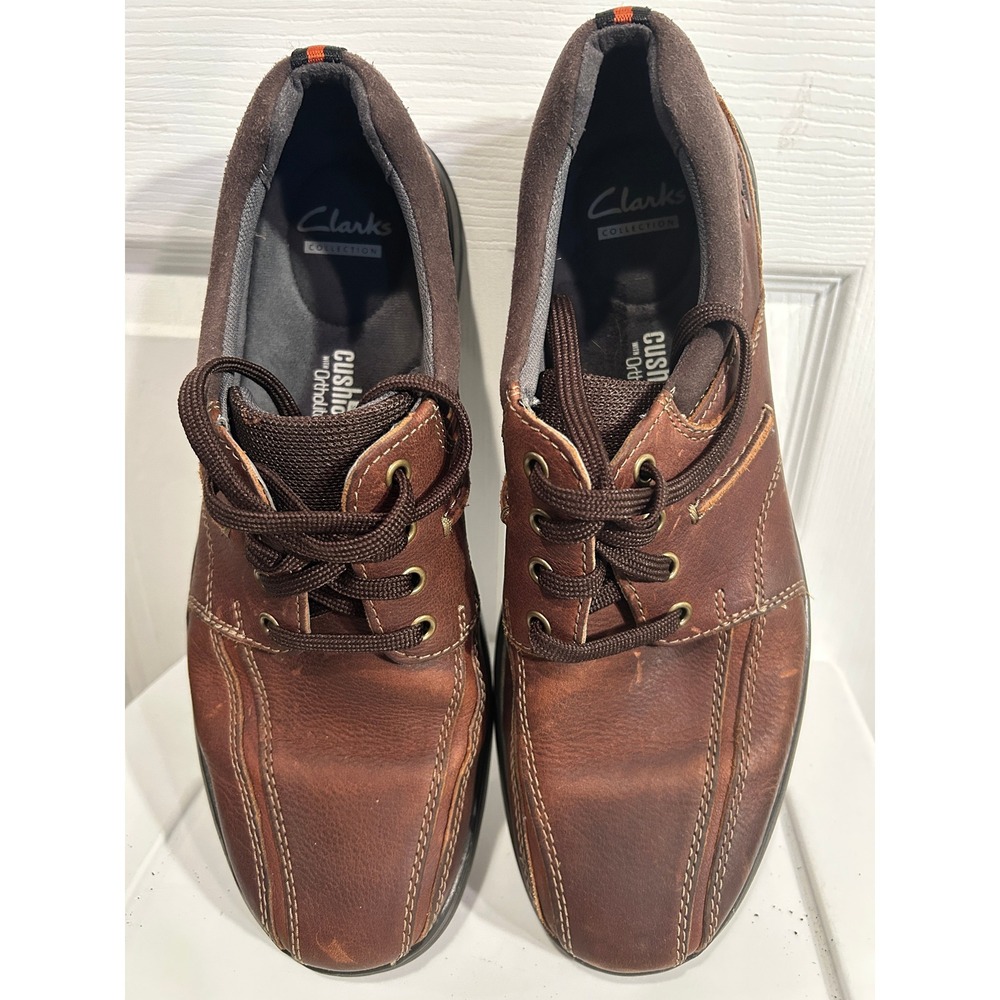 Clarks Collection Tilden Walk Men's Size 12 Brown Leather Oxford